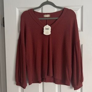 Waffle Knit Long Sleeve